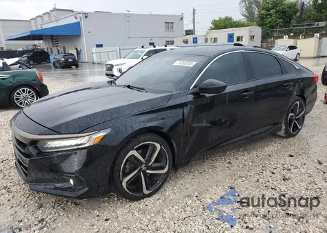 2021 Honda Accord Sport Se из США, поврежденный, VIN 1HGCV1F47MA034064